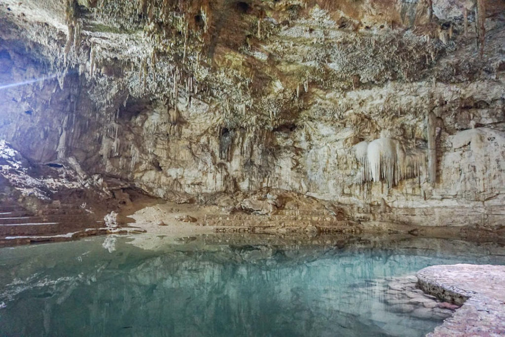 Cenote Suytun shallow pool