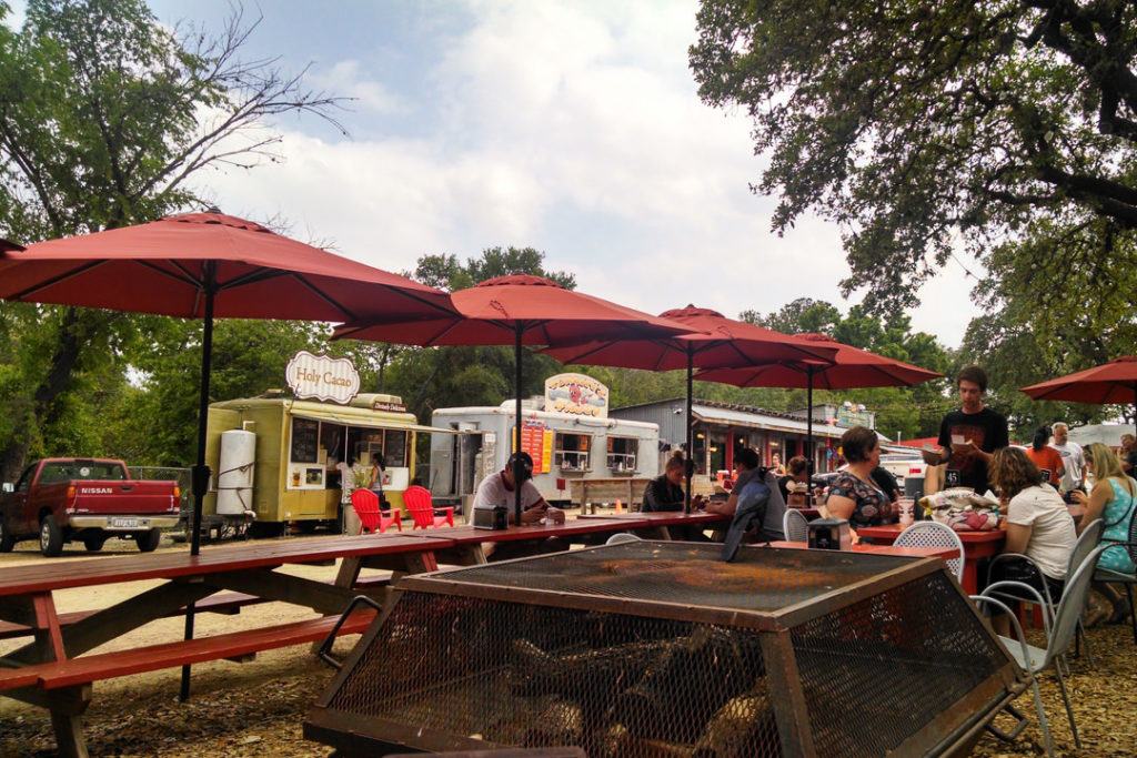 Trailer park food trucks and picnic tables family-friendly itinerary for Austin, TX