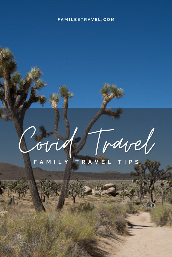 Covid Travel - family travel tips - Joshua Trees - Pinterest Pin